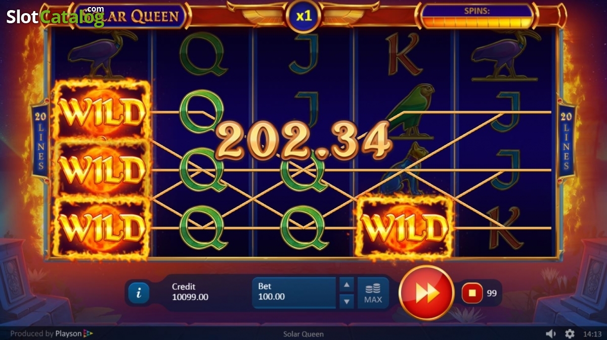 Solar Queen feature screen